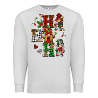 Dove Grey christmas ho ho ho gnomes Premium Sweatshirt - BarkalooDesign