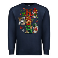 Navy christmas ho ho ho gnomes Premium Sweatshirt - BarkalooDesign