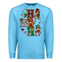 Ocean Blue christmas ho ho ho gnomes Premium Sweatshirt - BarkalooDesign