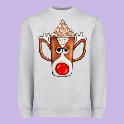 Coffee  Animal Heavyweight Sweatshirt Designed By Cowhidedigitalart