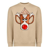 Mushroom Coffee  Animal Heavyweight Sweatshirt - CowhideDigitalArt