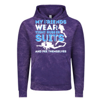 Cloud Purple My Friends Wear Tight Rubber Suits  Scuba Diving & Diver Vintage Hoodie - trangStudio
