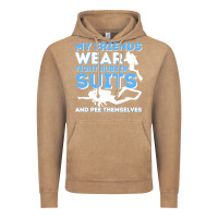 Vintage Coffee My Friends Wear Tight Rubber Suits  Scuba Diving & Diver Vintage Hoodie - trangStudio