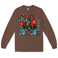 Chestnut pucker up cowboy olivia Long Sleeve Tee - OliviaCreatesArt