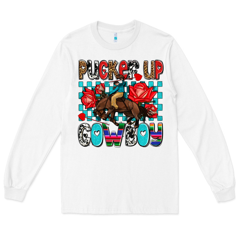 Pucker Up Cowboy Olivia Long Sleeve Tee by OliviaCreatesArt | Teevron