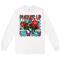 White pucker up cowboy olivia Long Sleeve Tee - OliviaCreatesArt