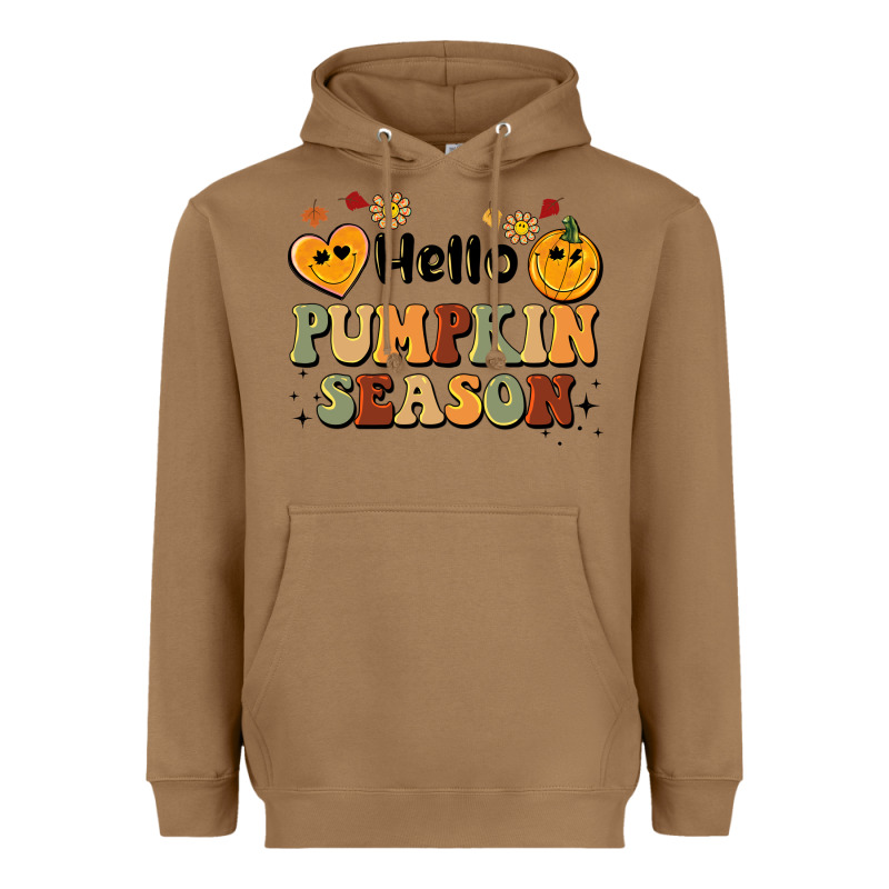 Hello Pumpkin Season Heavyweight Hoodie by BarkalooDesign | Teevron