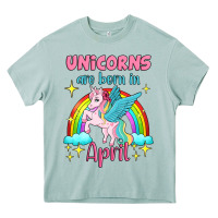 Arona unicorns are born in april Heavy Core Tee - Jasminsmagicworld