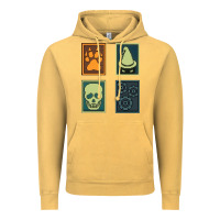 Vintage Mustard Inscryption Psychological Horror Card Categories Game Halloween Scary  Vintage Hoodie - trangStudio