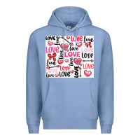 Colony Blue love Premium Hoodie - LillyAllenDesigns