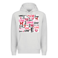 Dove Grey love Premium Hoodie - LillyAllenDesigns