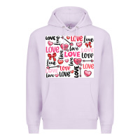 Lilac love Premium Hoodie - LillyAllenDesigns