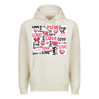 Oatmeal Heather love Premium Hoodie - LillyAllenDesigns