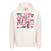 Pale Pink love Premium Hoodie - LillyAllenDesigns