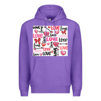 Purple love Premium Hoodie - LillyAllenDesigns