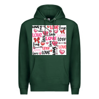 Sports Green love Premium Hoodie - LillyAllenDesigns