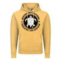 Vintage Mustard Diving at Monterey Bay, California Vintage Hoodie - trangStudio
