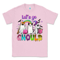 Bubblegum Pink Let's go ghouls Classic Tee - NancyCooperArtShop