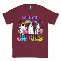 Burgundy Let's go ghouls Classic Tee - NancyCooperArtShop