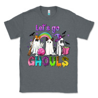 Charcoal Heather Let's go ghouls Classic Tee - NancyCooperArtShop