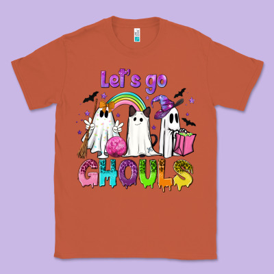 Let's Go Ghouls Classic Tee Designed By Nancycooperartshop