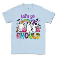 Dusty Blue Let's go ghouls Classic Tee - NancyCooperArtShop