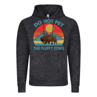 Vintage Black Do Not Pet The Fluffy Cows Vintage Vintage Hoodie - trangStudio