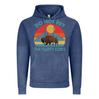 Vintage Denim Do Not Pet The Fluffy Cows Vintage Vintage Hoodie - trangStudio