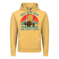 Vintage Mustard Do Not Pet The Fluffy Cows Vintage Vintage Hoodie - trangStudio