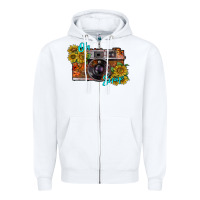 White oh snap Zipper Hoodie - RacoonDesign
