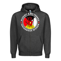Charcoal Heather MMIW Missing & Murdered Indigenous Women Medicine wheel mmiw Zipper Hoodie - trangStudio