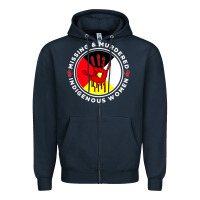 Navy MMIW Missing & Murdered Indigenous Women Medicine wheel mmiw Zipper Hoodie - trangStudio