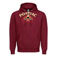 Burgundy Pontiac 1967   Classic Look style  14265 Zipper Hoodie - trangStudio
