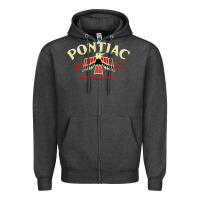 Charcoal Heather Pontiac 1967   Classic Look style  14265 Zipper Hoodie - trangStudio
