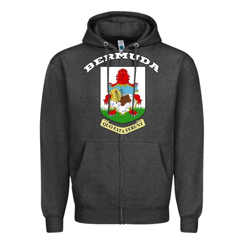 Bermuda Coat Of Arms Souvenir Gift Flag Bermudian Zipper Hoodie by trangStudio | Teevron