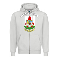 Dove Grey Bermuda Coat of Arms Souvenir Gift Flag Bermudian Zipper Hoodie - trangStudio