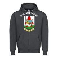 Smoke Bermuda Coat of Arms Souvenir Gift Flag Bermudian Zipper Hoodie - trangStudio