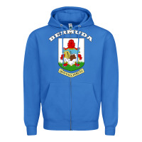 True Royal Bermuda Coat of Arms Souvenir Gift Flag Bermudian Zipper Hoodie - trangStudio