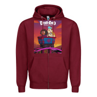Burgundy Dead End Paranormal gift Park Zipper Hoodie - trangStudio