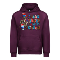 Mauve Wine dead inside but its freedom Urban Hoodie - AdoDesignShop