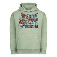 Pigment Oil Green dead inside but its freedom Urban Hoodie - AdoDesignShop