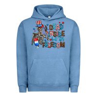 Pigment Pebble Blue dead inside but its freedom Urban Hoodie - AdoDesignShop