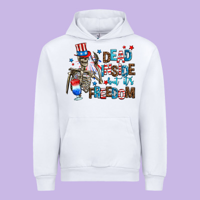 Dead Inside But Its Freedom Urban Hoodie Designed By Adodesignshop