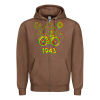 Chestnut Bicycle Day 1943 LSD Acid Hofmann Trip Zipper Hoodie - trangStudio