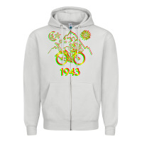 Dove Grey Bicycle Day 1943 LSD Acid Hofmann Trip Zipper Hoodie - trangStudio