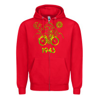 Red Bicycle Day 1943 LSD Acid Hofmann Trip Zipper Hoodie - trangStudio