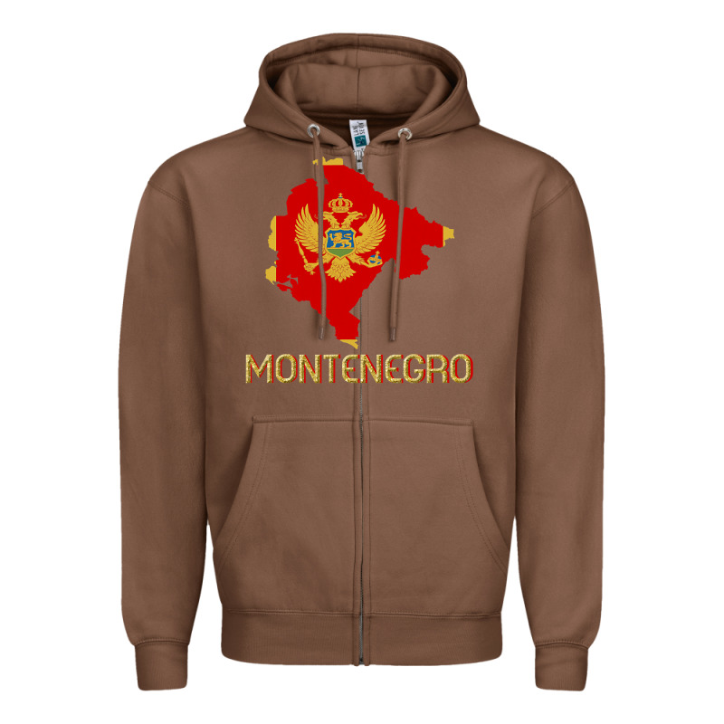 Montenegrin Flag  Montenegro Zipper Hoodie by trangStudio | Teevron