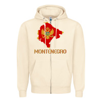 Sandshell Montenegrin Flag  Montenegro Zipper Hoodie - trangStudio