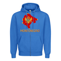 True Royal Montenegrin Flag  Montenegro Zipper Hoodie - trangStudio