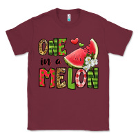 Burgundy one in a melon watermelon Classic Tee - Jasminsmagicworld